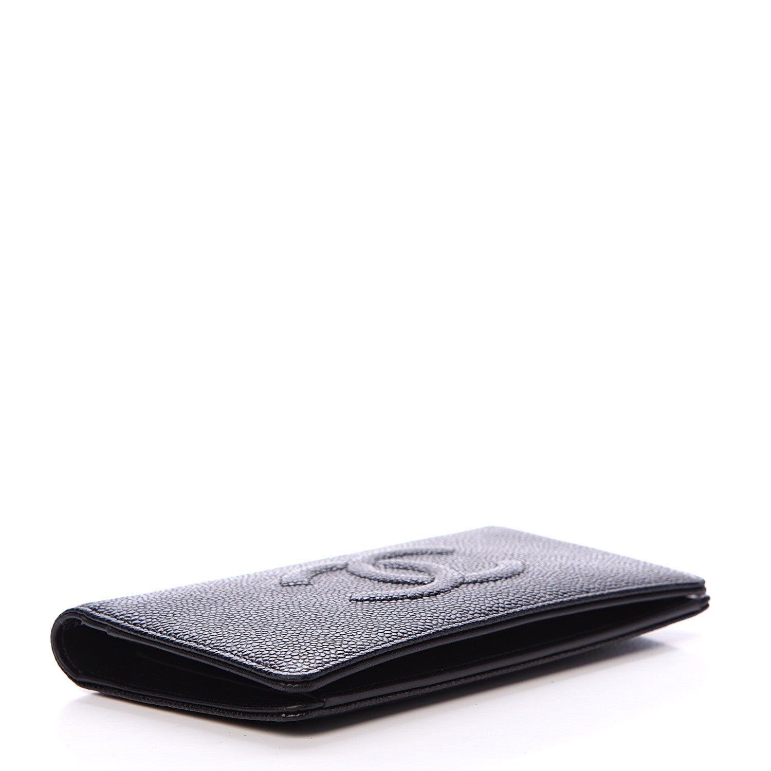 Chanel Caviar Timeless CC Yen Wallet Black 3 of 11