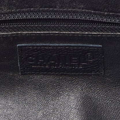 Chanel Calfskin Patent Quilted Large Bowler Black 8 of 9