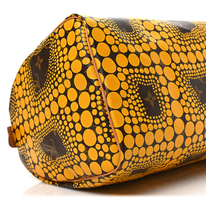 Louis Vuitton Monogram Kusama Town Speedy 30 Yellow 7 of 8