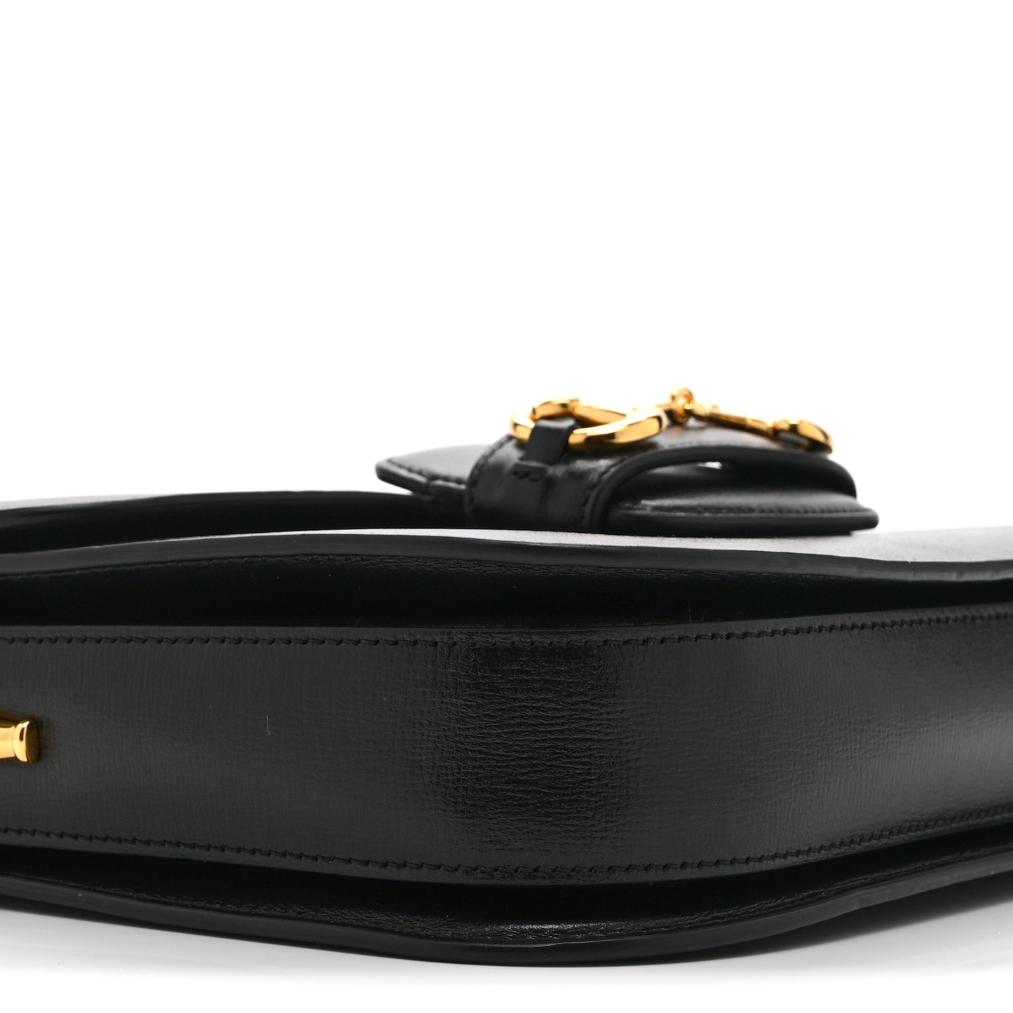 Azalea Calfskin Horsebit 1955 Shoulder Bag Black
