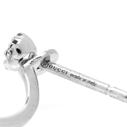 Gucci 18K White Gold Diamond Running G Single Earring 4 of 5