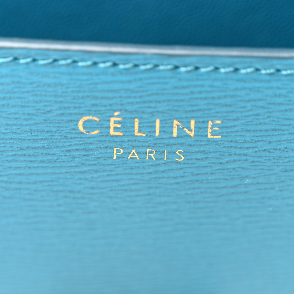 Celine Liege Calfskin Medium Classic Box Flap Bag Turquoise 6 of 10