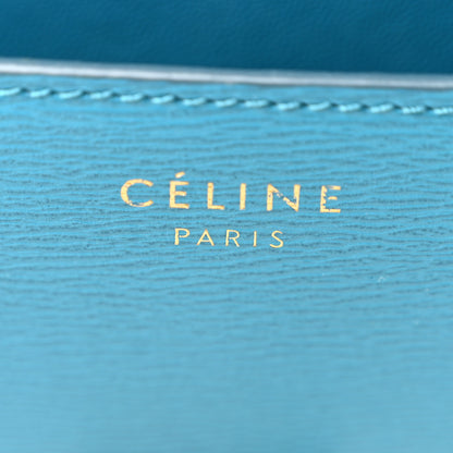 Celine Liege Calfskin Medium Classic Box Flap Bag Turquoise 6 of 10