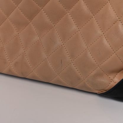 Chanel Calfskin Quilted Large Cambon Tote Beige Black 11 of 13
