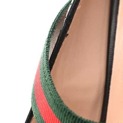 Gucci Malaga Kid Sylvie High Heel Pumps 37 Black 10 of 11