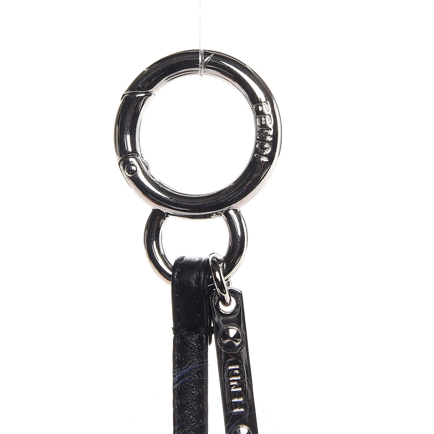 Goat Mink Fur Heart Bag Bug Charm Red Multicolor