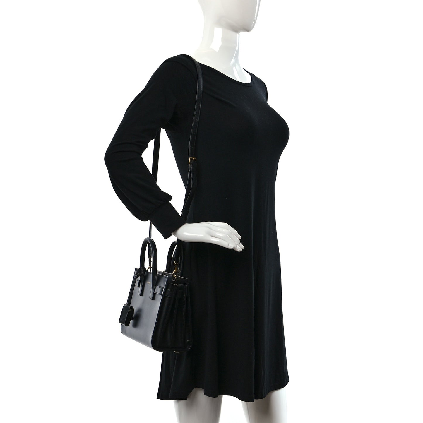 Calfskin Nano Sac De Jour Black
