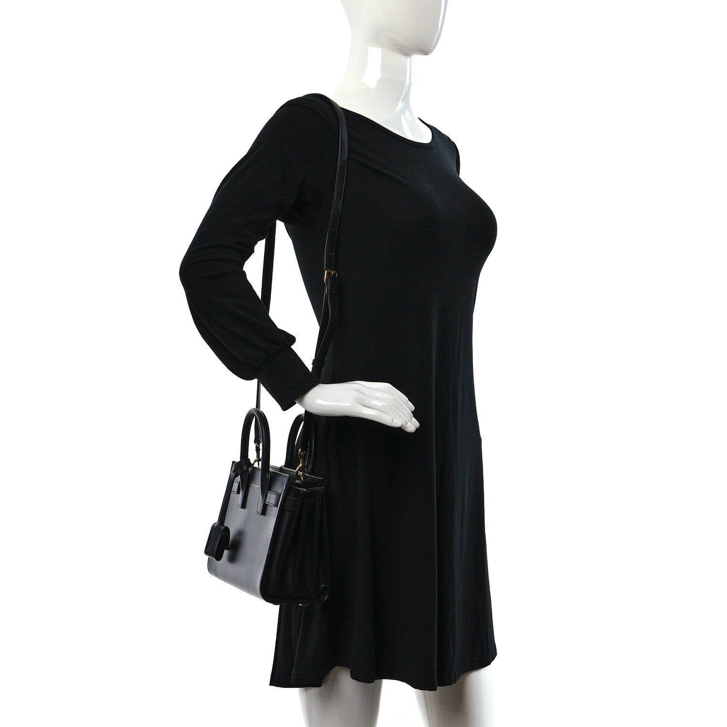 Saint Laurent Calfskin Nano Sac De Jour Black 2 of 13
