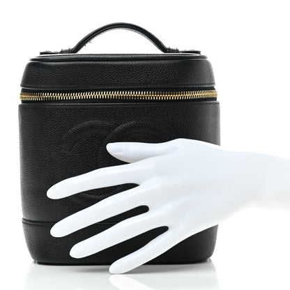 Chanel Caviar Vanity Cosmetic Case Black 2 of 10
