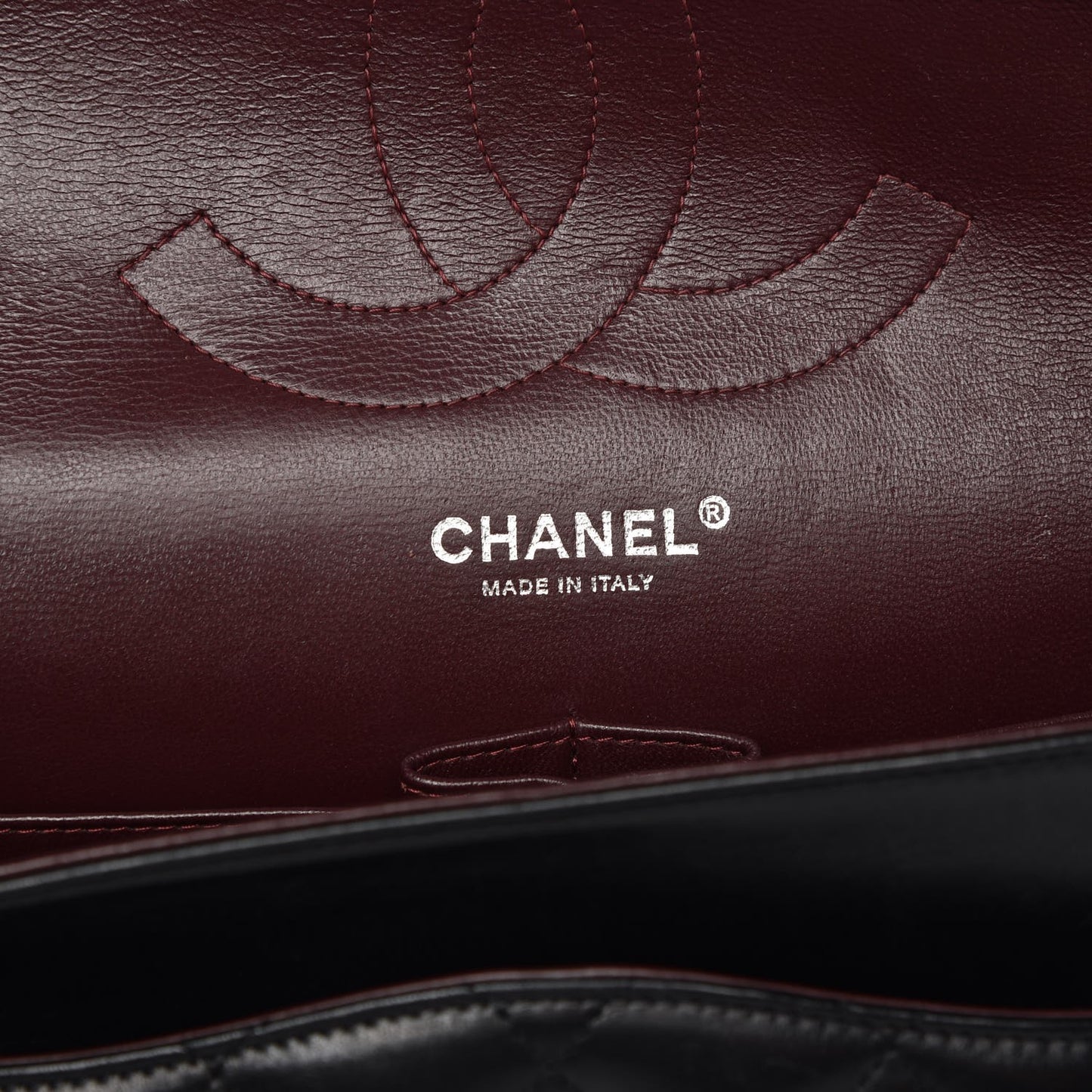 Lambskin Quilted Jumbo Double Flap Black