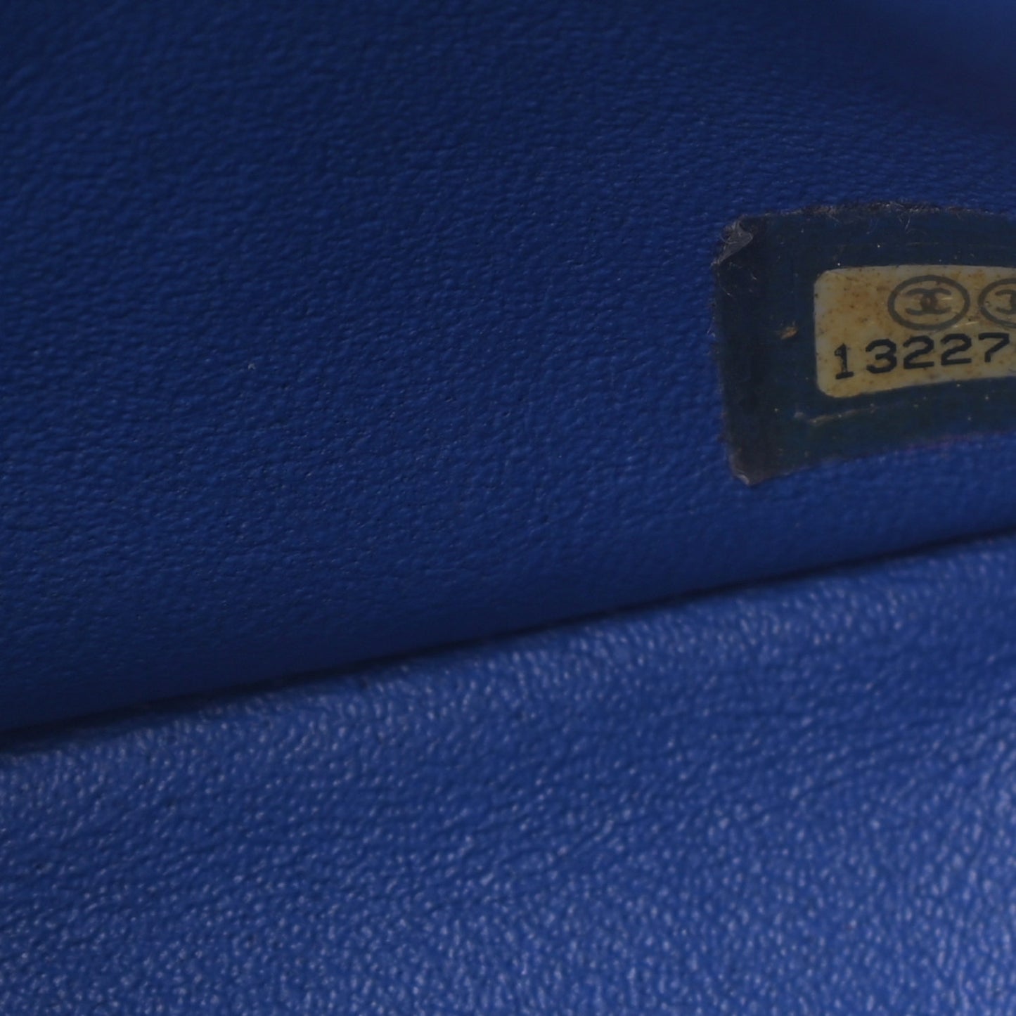 Caviar Quilted Jumbo Single Flap Blue