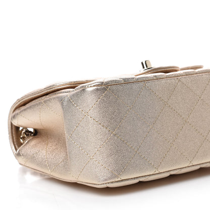 Chanel Metallic Lambskin Quilted Mini Square Flap Gold 6 of 11