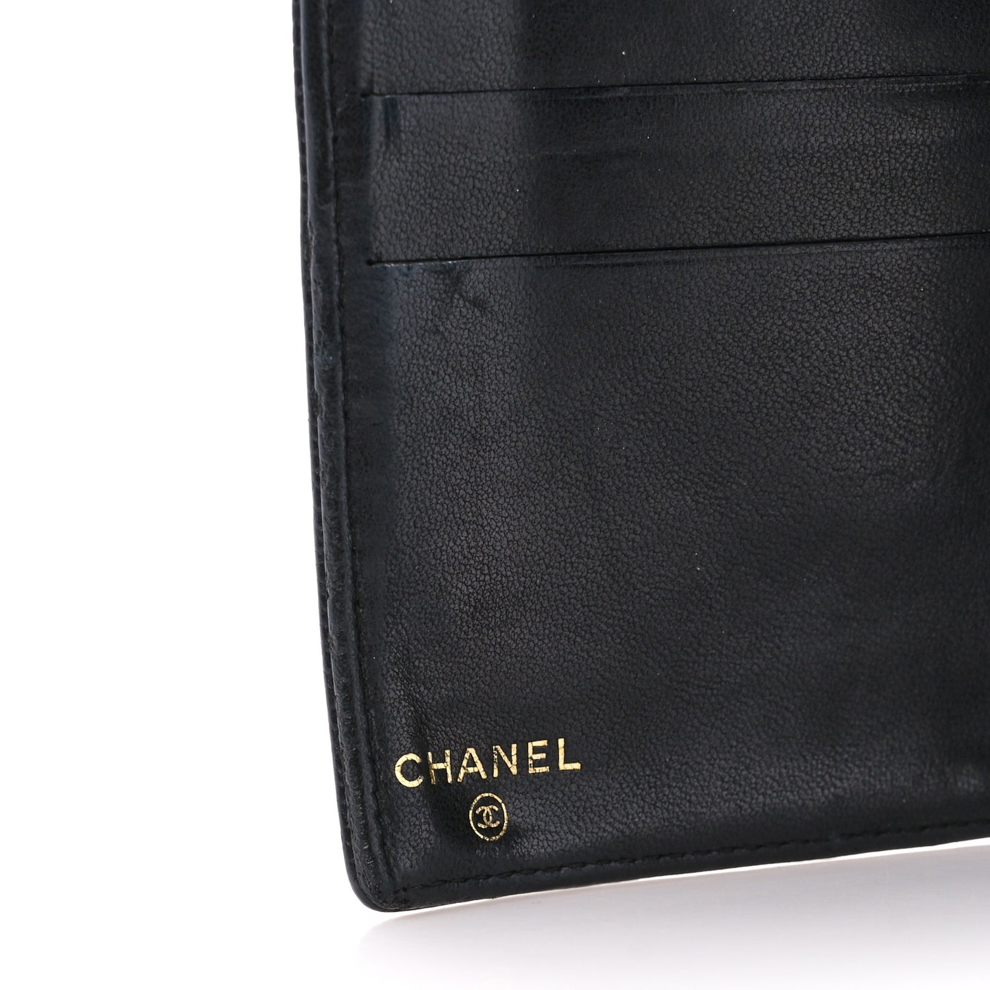 Caviar Timeless CC Zipped Pocket Wallet Black