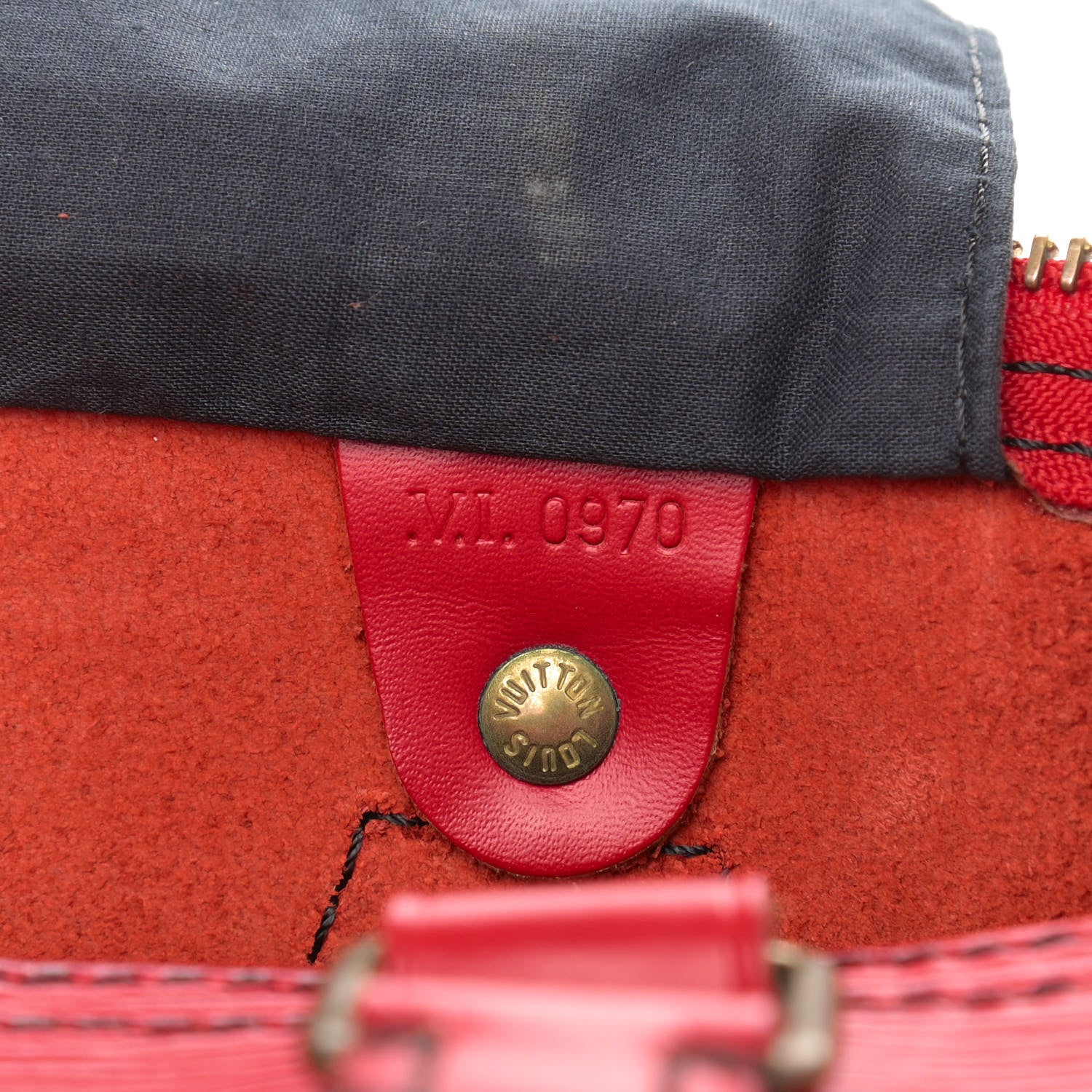 Louis Vuitton Epi Speedy 35 Castillan Red 8 of 16