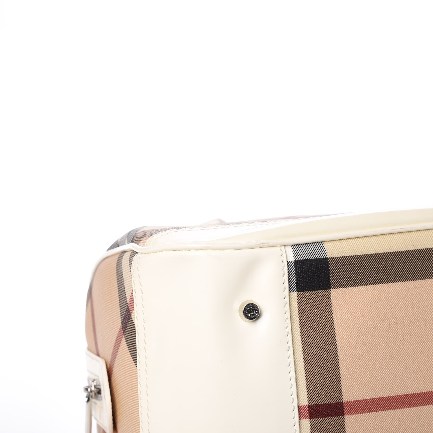 Burberry Nova Check Bowling Bag White 10 of 16