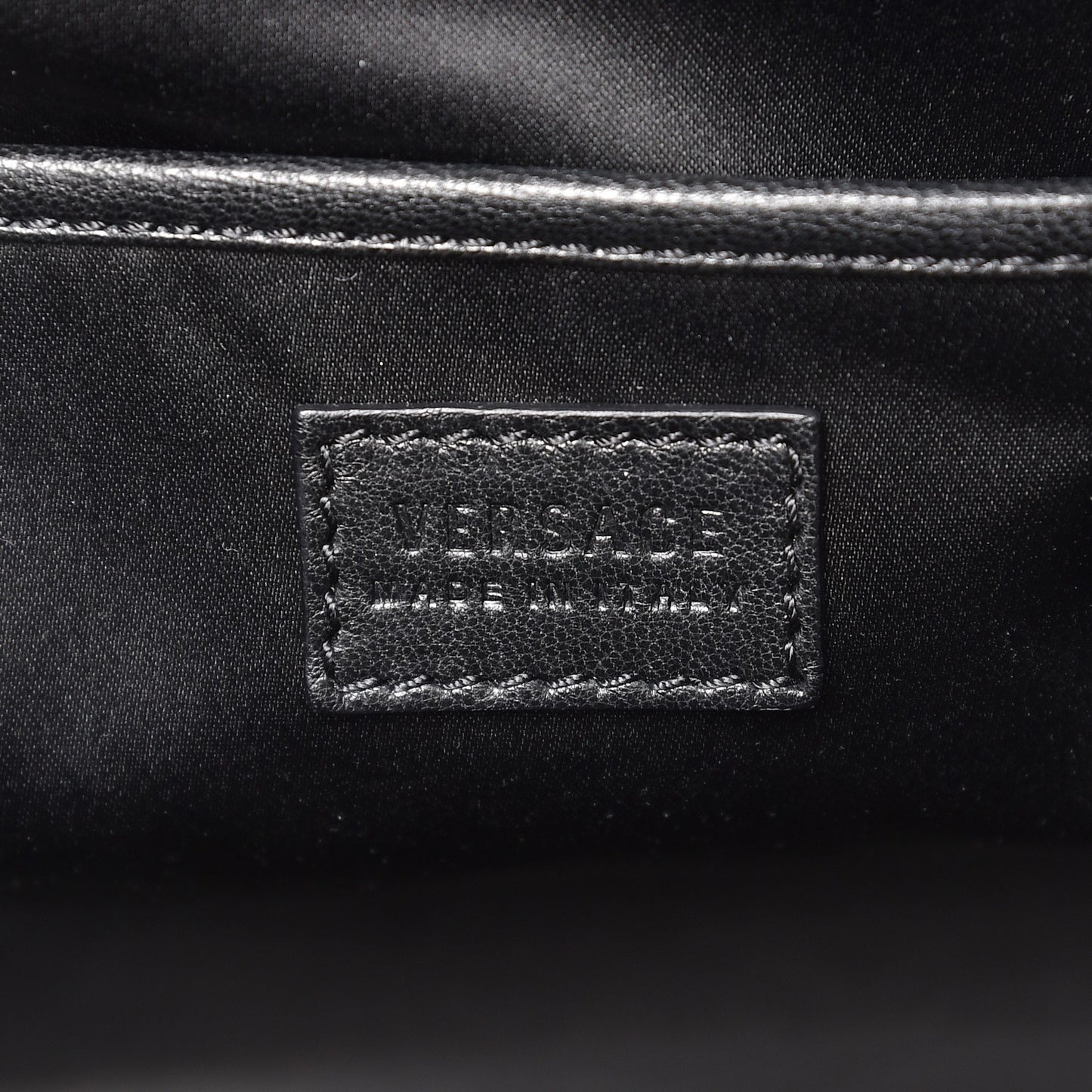 Calfskin Python Small Signature Bag Black