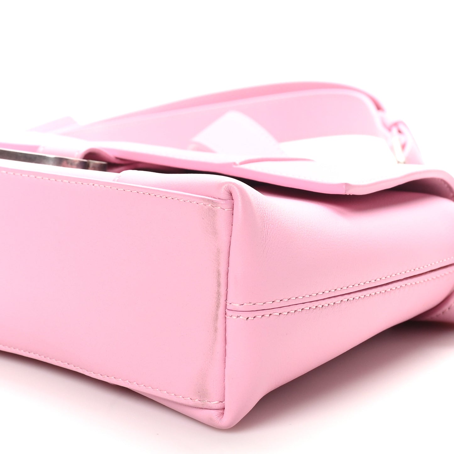 Semi Shiny Smooth Calfskin XS Downtown Shoulder Bag Candy Pink