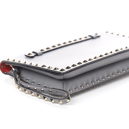 Valentino Garavani Nappa Rockstud Wristlet Clutch Light Stone 6 of 7