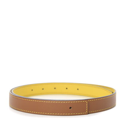 Hermes Swift Epsom 24mm Belt Strap 90 Lime Sesame 1 of 6