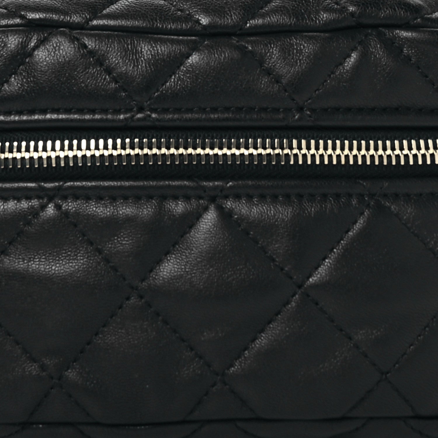 Chanel Lambskin Quilted Linked In Waist Bag Black 8 of 11