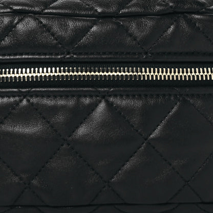 Chanel Lambskin Quilted Linked In Waist Bag Black 8 of 11