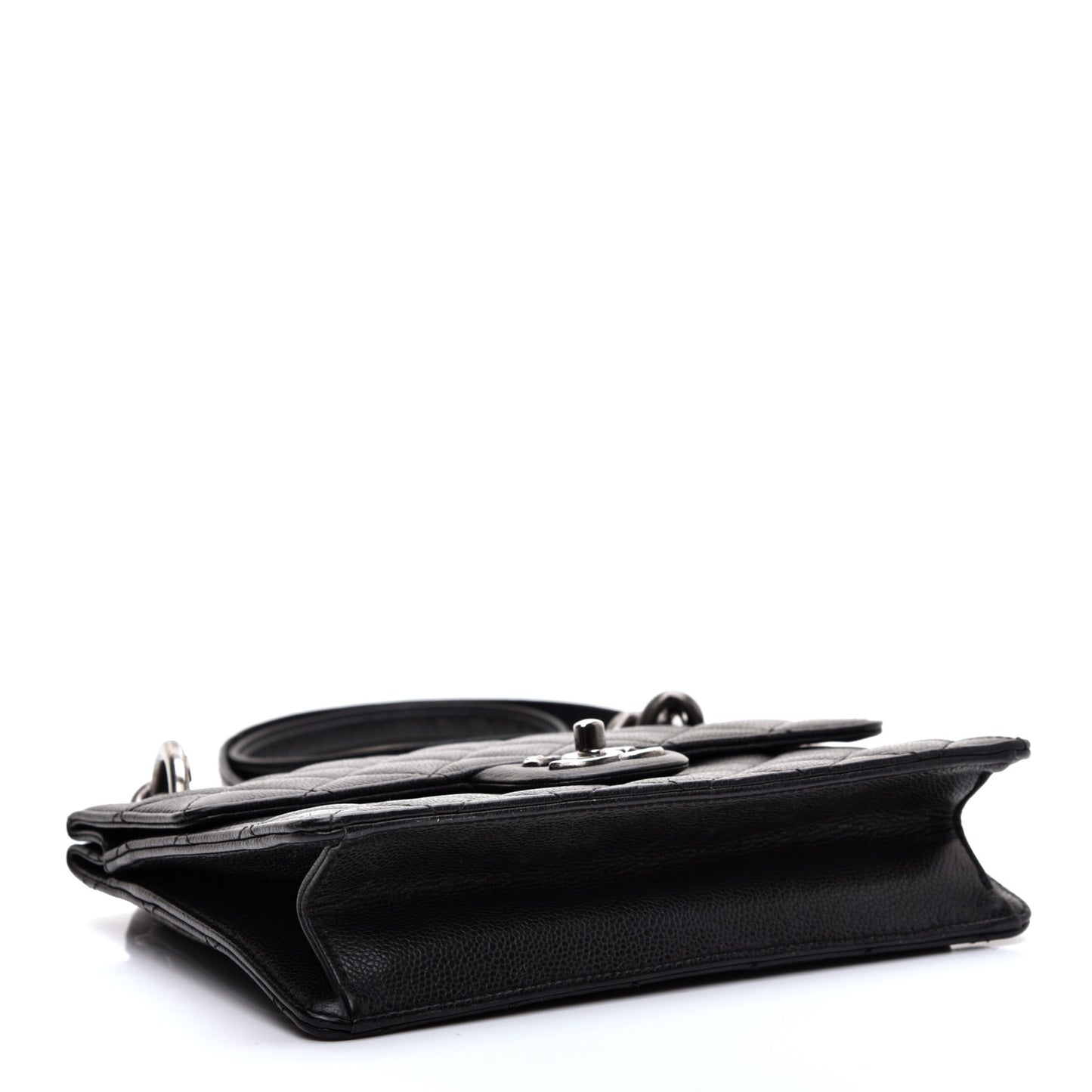 Caviar Quilted Medium Retro Class Flap Black