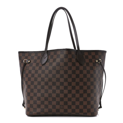 Louis Vuitton Damier Ebene Neo Neverfull MM Rose Ballerine 1 of 14
