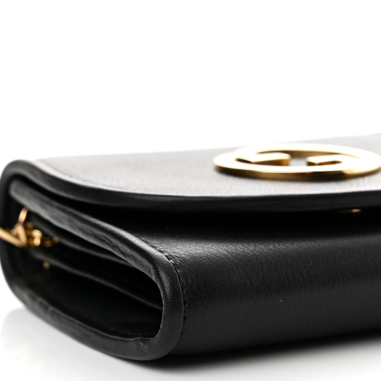Roxy Calfskin Medium Blondie Chain Wallet Black
