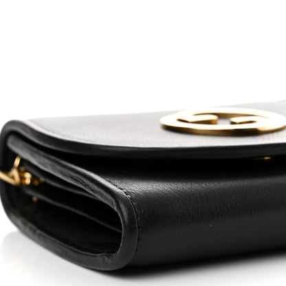 Gucci Roxy Calfskin Medium Blondie Chain Wallet Black 5 of 11