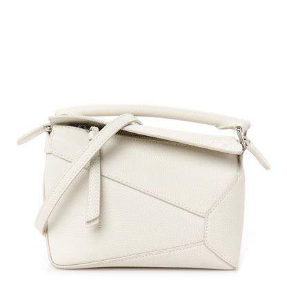 Loewe Calfskin Mini Puzzle Edge Bag Soft White 1 of 12