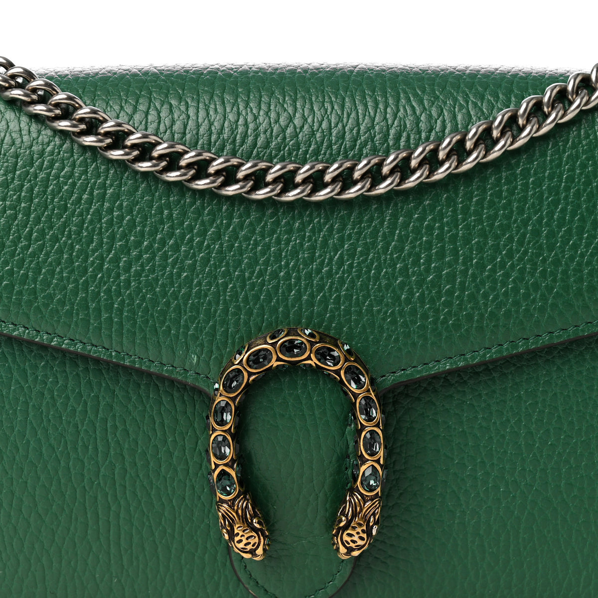 Calfskin Mini Dionysus Chain Wallet Emerald