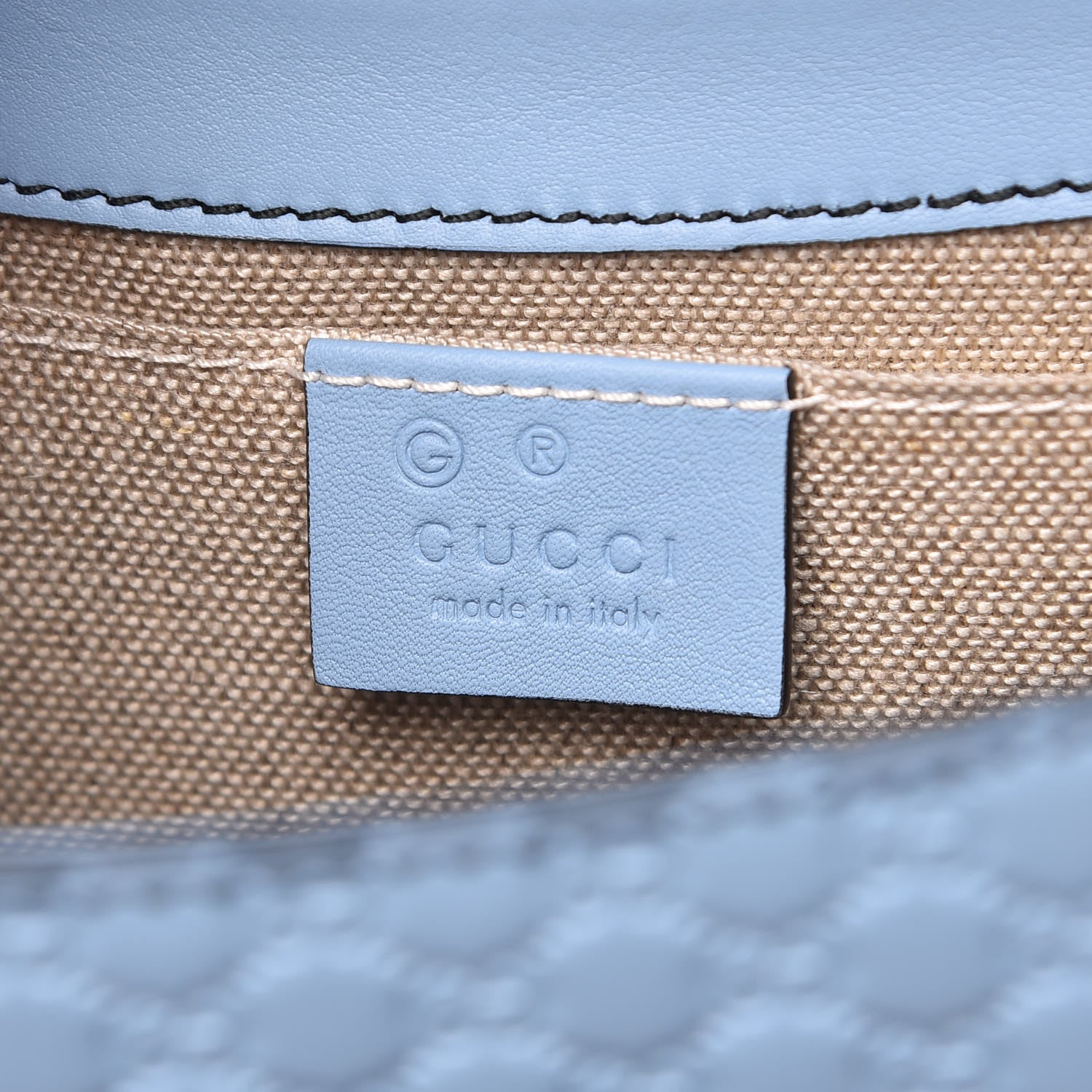 Gucci Microguccissima Medium Emily Chain Shoulder Bag Mineral Blue 6 of 9