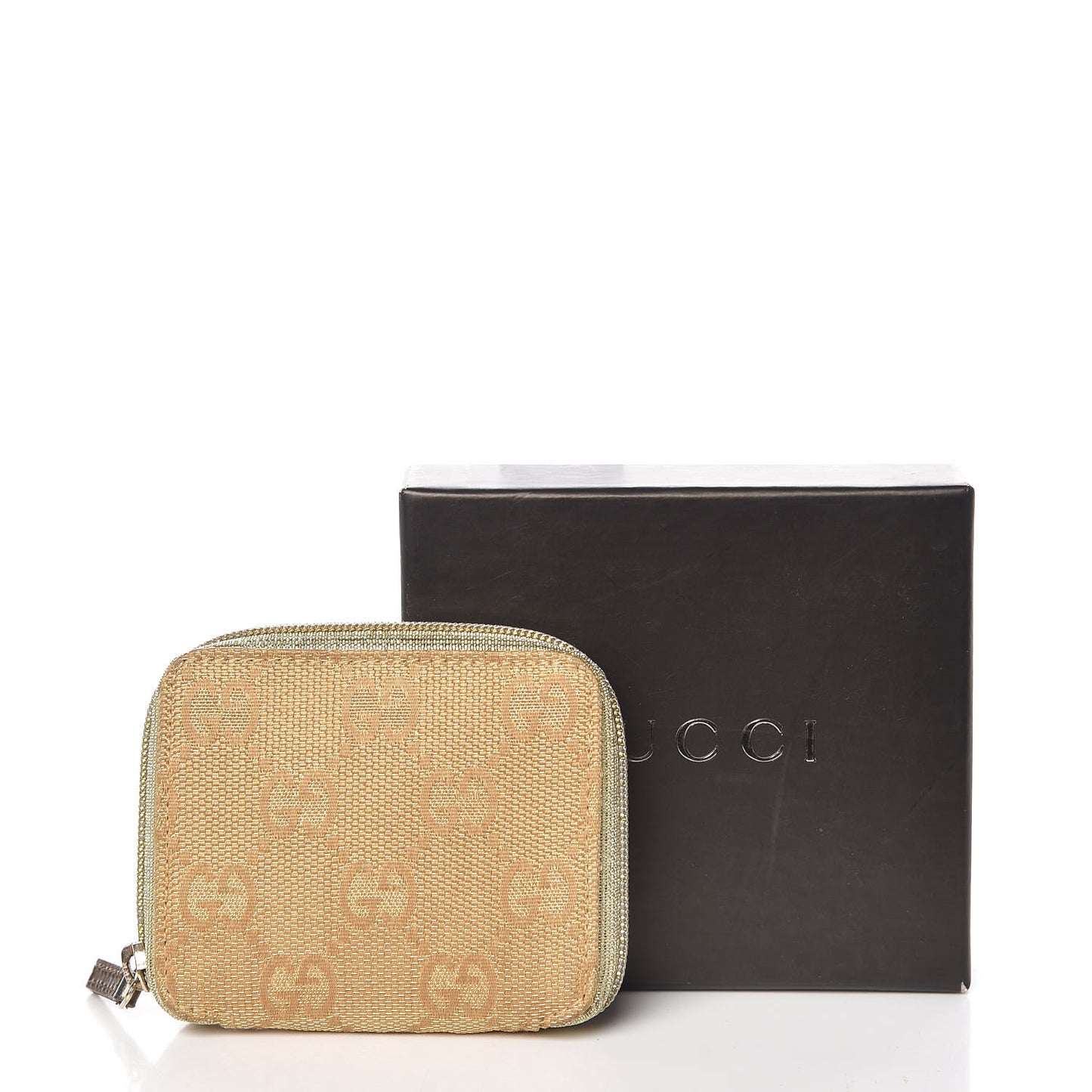 Monogram Zip Around Coin Purse Gold