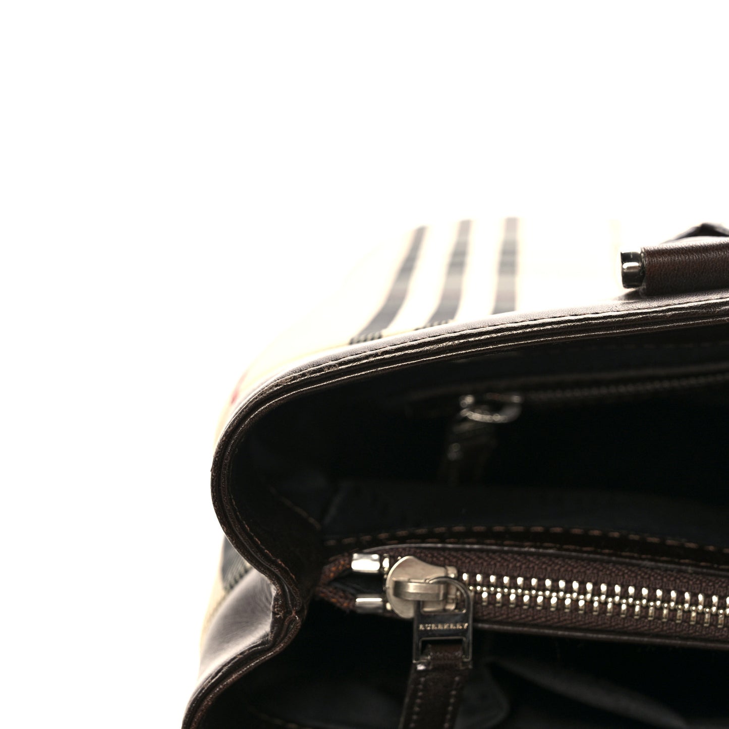 House Check Large Tote Black