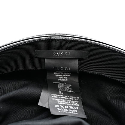 Gucci Calfskin Cellarius Hat S Black 8 of 10