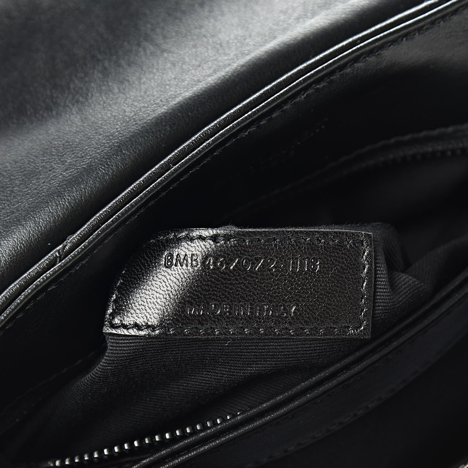 Saint Laurent Calfskin Y Quilted Monogram Toy Loulou Crossbody Bag Black 8 of 11