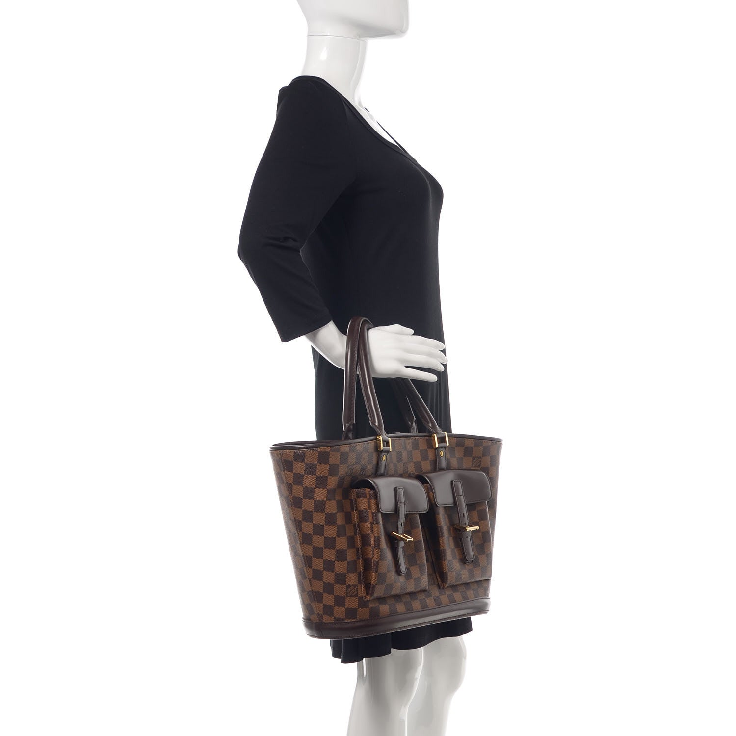 Louis Vuitton Damier Ebene Manosque GM 2 of 13
