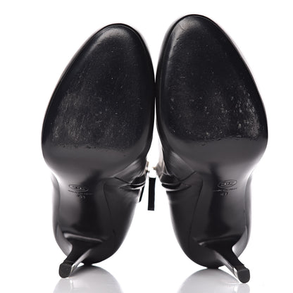 Chanel Lambskin CC Short Booties 41 Black 7 of 13
