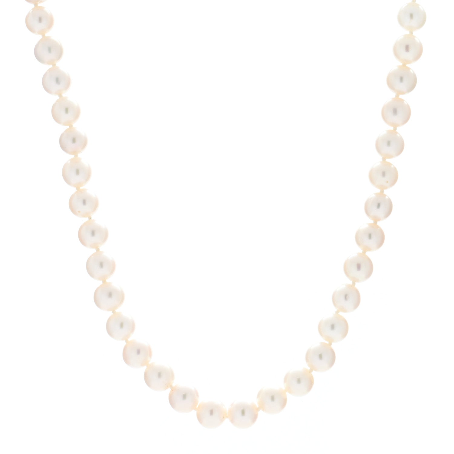 David Yurman Sterling Silver Diamond Pearl 8-8.5mm Buckle Necklace 1 of 4