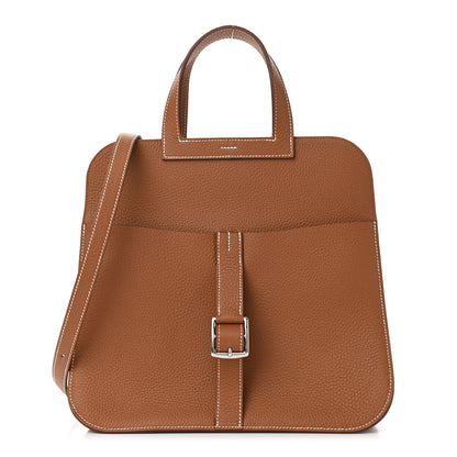 Hermes Taurillon Clemence Halzan 31 Gold 1 of 11