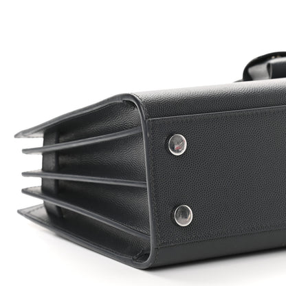 Saint Laurent Grained Calfskin Nano Sac De Jour Coal 8 of 11