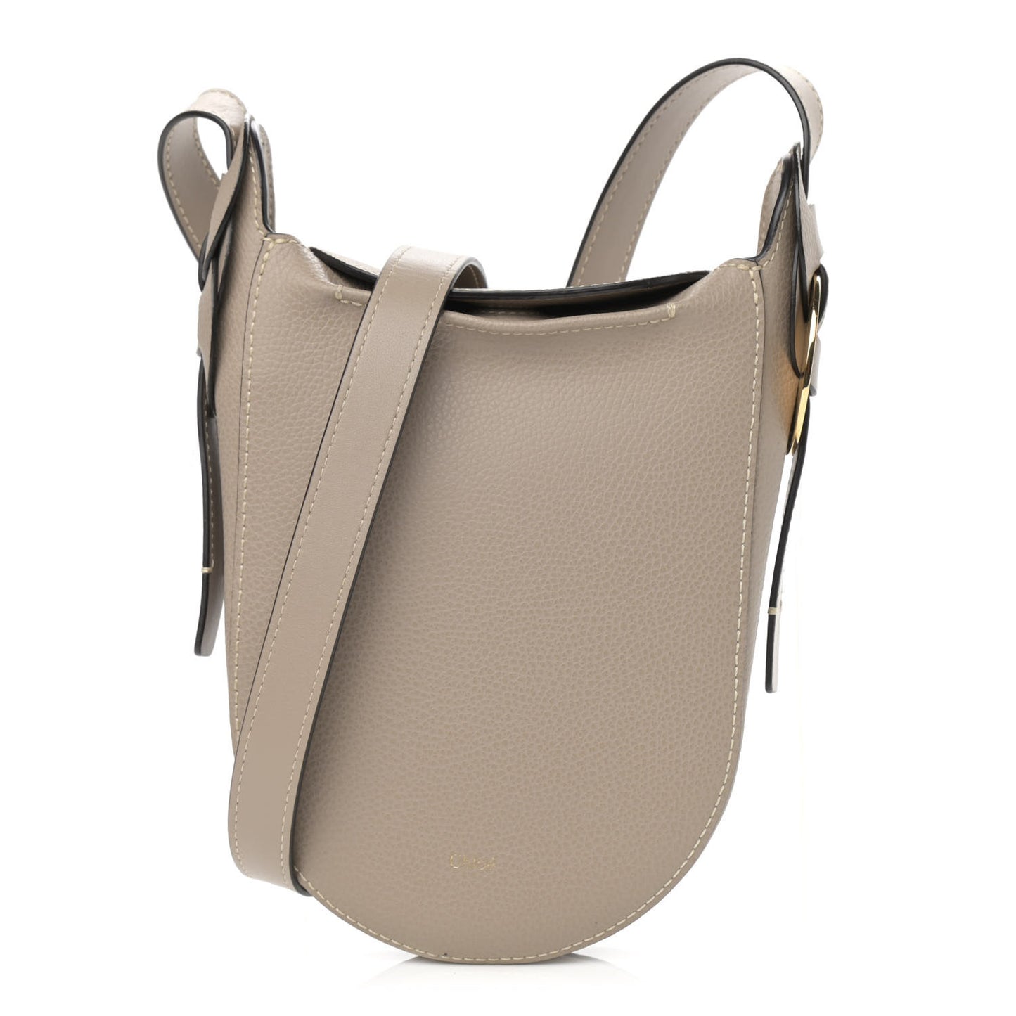 Small Grain Smooth Calfskin Mini Darryl Phone Crossbody Motty Grey