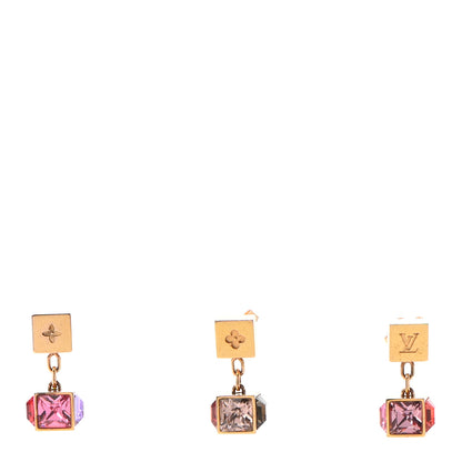 Louis Vuitton Swarovski Gamble Earring Set Gold Multicolor 1 of 4