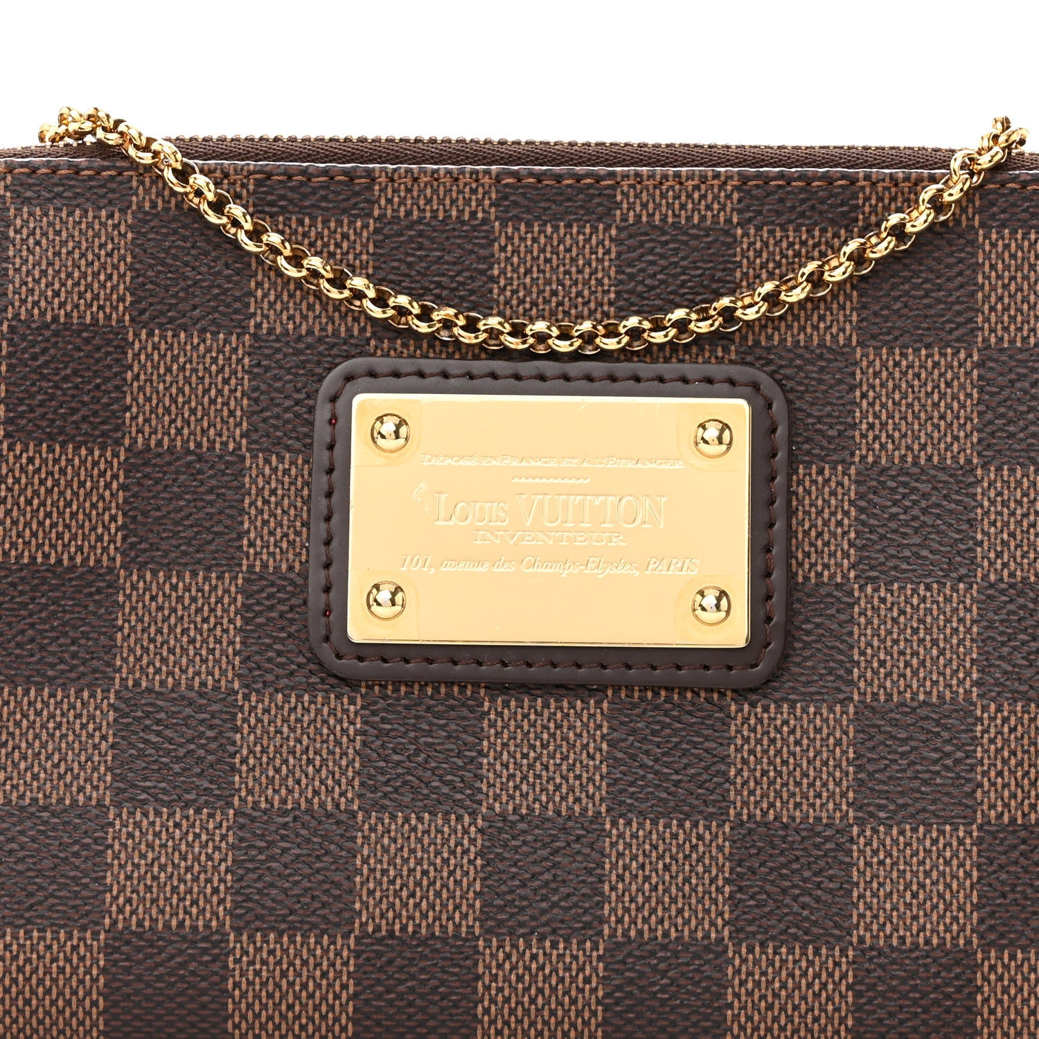 Louis Vuitton Damier Ebene Eva Clutch 7 of 11