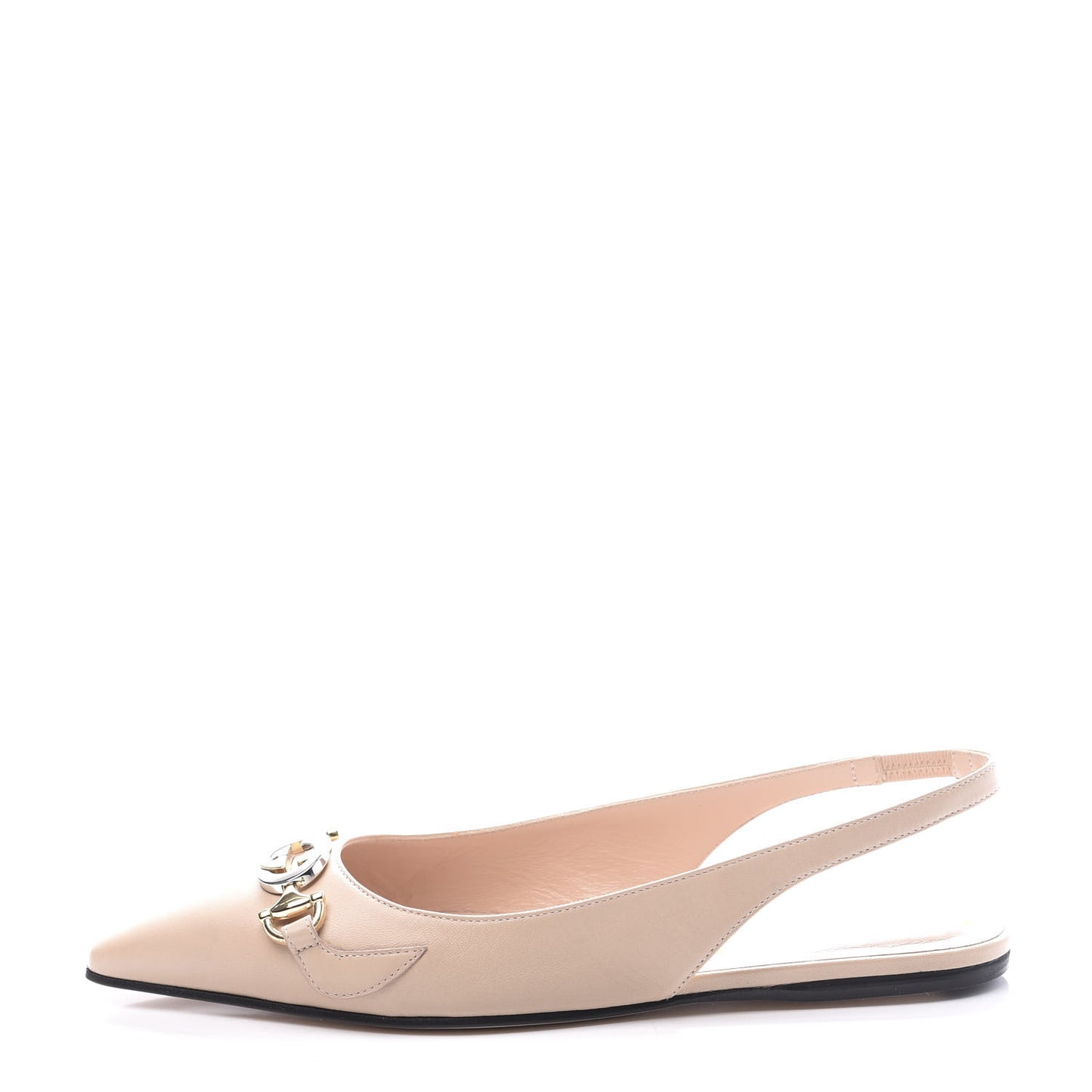 Malaga Kid Nappa Zumi Slingback Flats 38 Skin Rose