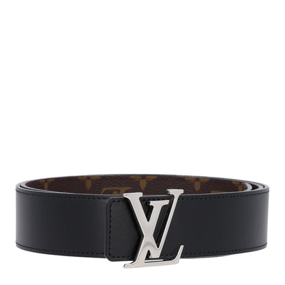 Louis Vuitton Calfskin Monogram 40mm LV Initiales Reversible Belt 105 42 Black 2 of 7