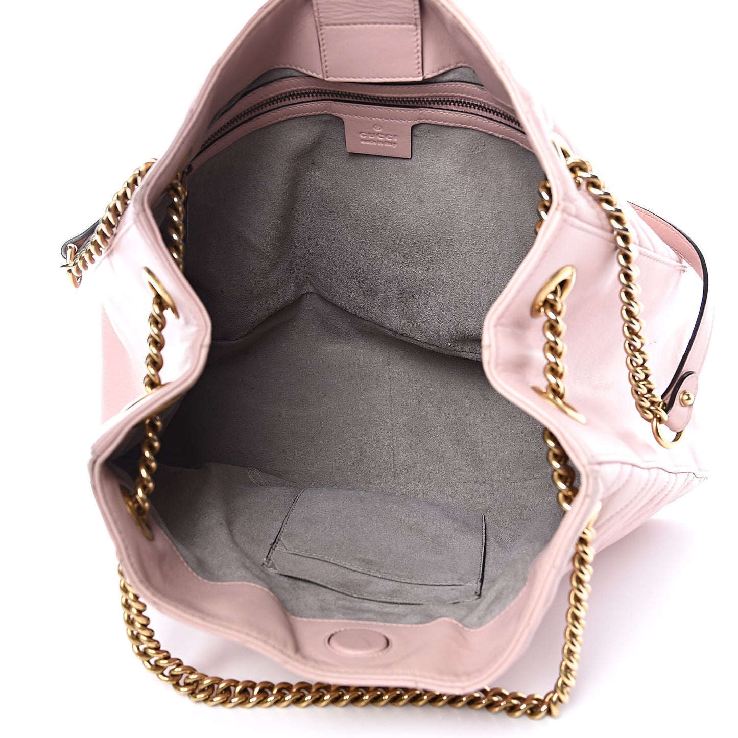 Calfskin Matelasse Medium GG Marmont Shoulder Tote Bag Perfect Pink