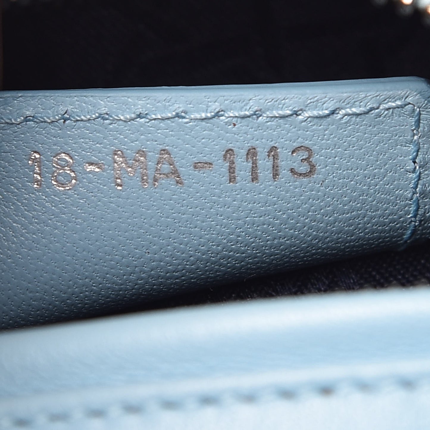 Lambskin Cannage Medium Lady Dior Light Blue