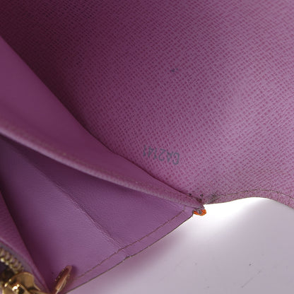 Louis Vuitton Monogram Multicolor Sarah Wallet White Litchi 10 of 11