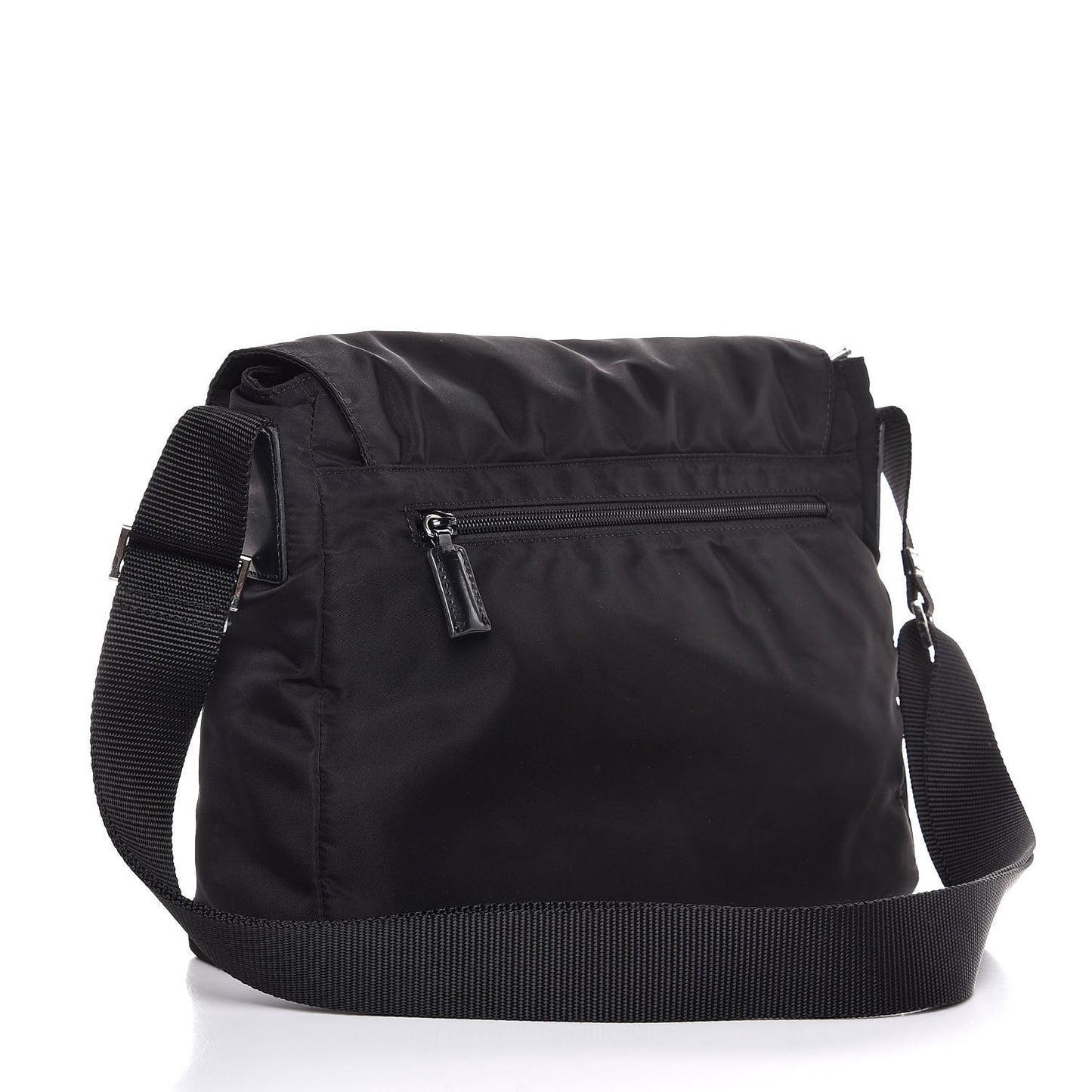 Nylon Vela Sport Messenger Bag Black